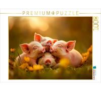 Puzzle CALVENDO Porcelets - Quatre petits porte-bonheur | 1000 pièces, format as