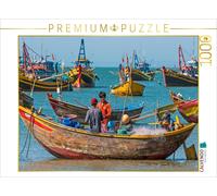 Puzzle CALVENDO Port de pêche, Mui Ne, Vietnam | 1000 pièces, format assemblé 64