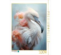 Puzzle · Portraits d'animaux - Peinture | Flamant rose · 1000 pièces · Format assemblé 64 × 48 cm · CALVENDO Puzzle