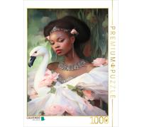 Puzzle · Portraits de Femmes Elfes | Femme avec un cygne · 1000 pièces · Format assemblé 64 × 48 cm · CALVENDO Puzzle