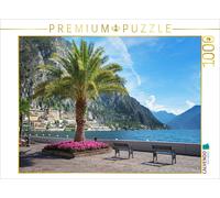CALVENDO Puzzle Uferpromenade Limone sul Garda 1000 Teile Puzzle quer 1000 Pieces 64 x 48 cm from SusaZoom