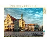 CALVENDO Puzzle Puzzel Leipzig Martplatz avec réflexion 1000 Pieces 64 x 48 cm from Dierk Gut