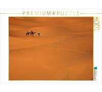 Puzzle · Quatre-Vingt-dix degrés I photoart : marokko | Caravane du désert · 1000 pièces · Format assemblé 64 × 48 cm · CALVENDO Puzzle