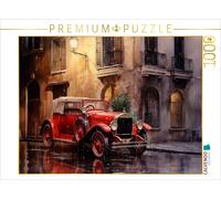 Puzzle · Rareté en Rouge | Voitures anciennes · le passé redécouvert · 1000 pièces · Format assemblé 64 × 48 cm · CALVENDO Puzzle