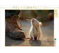 Puzzle CALVENDO Rat mignon animal de compagnie regarde son humain | 1000 pièces,