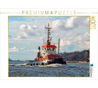 Puzzle CALVENDO Remorqueur du port de Hambourg | 1000 pièces, format assemblé 64