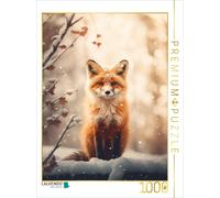 Puzzle CALVENDO Renard d'hiver | 1000 pièces, format assemblé 64 × 48 cm | Puzzl