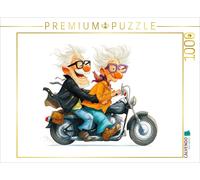 Puzzle CALVENDO Retraité sur une moto au look d'aventurier | 1000 pièces, format