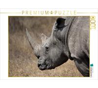 Puzzle CALVENDO Rhinocéros blanc | 1000 pièces, format assemblé 64 × 48 cm | Puz