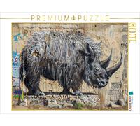 Puzzle CALVENDO rhinocéros en laine | 1000 pièces, format assemblé 64 × 48 cm |