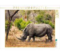 CALVENDO Puzzle Rhino et Girafe 1000 Pieces 64 x 48 cm from Kirsten Karius