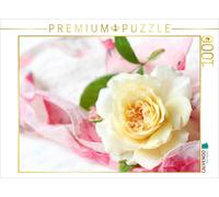 Puzzle CALVENDO Rose jaune pâle | 1000 pièces, format assemblé 64 × 48 cm | Puzz
