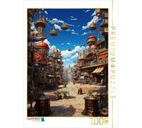 Puzzle CALVENDO Rue Steampunk - Anime Manga Paysage | 1000 pièces, format assemb