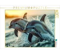 Puzzle CALVENDO Sauter et éclabousser ensemble | 1000 pièces, format assemblé 64