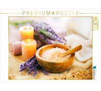 Puzzle CALVENDO Sel de lavande dans une coupe en bois avec bougie | 1000 pièces,