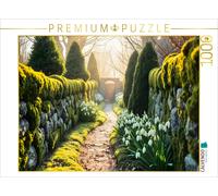 Puzzle CALVENDO Sentier de printemps du Jardin secret | 1000 pièces, format asse