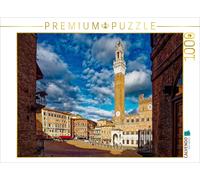 Puzzle CALVENDO Sienne: l'imposante Torre del Mangia sur la Piazza del Campo, en