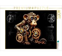 Puzzle CALVENDO Singe rhésus | 1000 pièces, format assemblé 64 × 48 cm | Puzzle