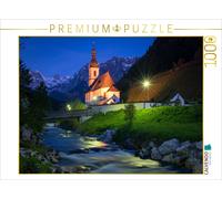 Puzzle CALVENDO Soirée à Ramsau | 1000 pièces, format assemblé 64 × 48 cm | Puzz