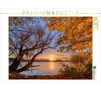Puzzle CALVENDO Soirée d'automne dorée au lac Tiefwarensee | 1000 pièces, format