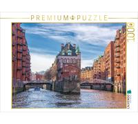 Puzzle CALVENDO Speicherstadt - Château entouré d'eau | 1000 pièces, format asse