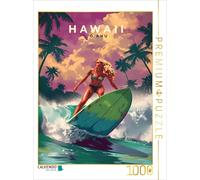 Puzzle CALVENDO Surfer à O'ahu | 1000 pièces, format assemblé 64 × 48 cm | Puzzl