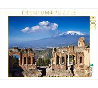 Puzzle CALVENDO Taormine - Théâtre grec avec vue sur l'Etna | 1000 pièces, forma