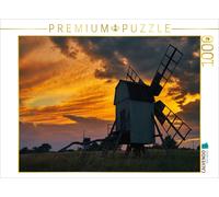 CALVENDO Puzzle Témoignage d'un Temps révolu - Les moulins à Vent d'Öland 1000 Pieces 64 x 48 cm from Bernd Schiedl