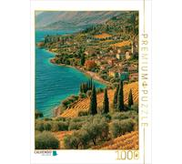 Puzzle CALVENDO Torbole - Une eau bleu turquoise et la liberté des Alpes | 1000