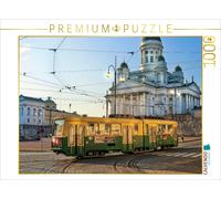 Puzzle CALVENDO Tramway articulé d'Helsinki | 1000 pièces, format assemblé 64 ×