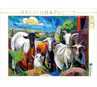 Puzzle CALVENDO Troupeau de chèvres | 1000 pièces, format assemblé 64 × 48 cm |