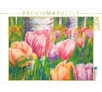Puzzle CALVENDO Tulipes à la craie grasse | 1000 pièces, format assemblé 64 × 48