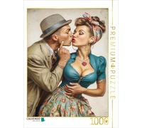 Puzzle CALVENDO Un bisou ici aussi, s'il te plaît | 1000 pièces, format assemblé
