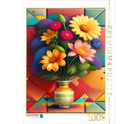 Puzzle CALVENDO Un bouquet de printemps coloré dans un vase stylé | 1000 pièces,