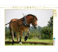 Puzzle CALVENDO Un cheval de trait au travail | 1000 pièces, format assemblé 64
