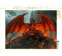 Puzzle CALVENDO Un dragon menace le royaume du roi | 1000 pièces, format assembl