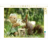 CALVENDO Puzzle Écureuil et Nounours avec Pissenlit 1000 Pieces 64 x 48 cm from Birgit Cerny