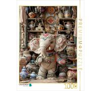 Puzzle CALVENDO Un éléphant dans un magasin de porcelaine | 1000 pièces, format