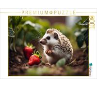 Puzzle CALVENDO Un hérisson dans les fraises | 1000 pièces, format assemblé 64 ×