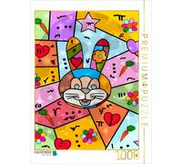 Puzzle CALVENDO Un lapin rigolo | 1000 pièces, format assemblé 64 × 48 cm | Puzz