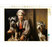 CALVENDO Puzzle Un Motif du Calendrier Femme avec Chien | 1000 pièces Taille de la Pose 64 x 48 cm Puzzle Photo pour des Heures heureuses