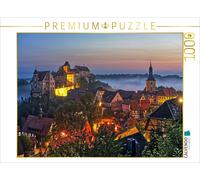 CALVENDO Puzzle Un Motif du Calendrier Le château de Hohnstein dans la lumière des Quatre Saisons | 1000 pièces de Taille de la Pose 64 x 48 cm Puzzle Photo pour des Heures heureuses