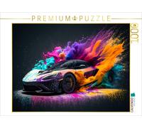 Puzzle · Un Motif du Calendrier Supercars dans Une Explosion de Couleurs | 1000 pièces · Format assemblé 64 × 48 cm · CALVENDO Puzzle