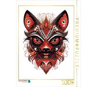 Puzzle CALVENDO Un renard du désert dans un motif de tatouage | 1000 pièces, for