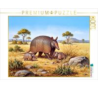 Puzzle CALVENDO Un tatou avec ses petits | 1000 pièces, format assemblé 64 × 48