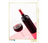 Puzzle CALVENDO Un verre de vin rouge avec une bouteille à côté | 1000 pièces, f