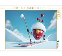 Puzzle CALVENDO Une cerise aux sports d'hiver | 1000 pièces, format assemblé 64