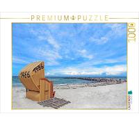 Puzzle CALVENDO Une chaise longue isolée au bord de la mer Baltique | 1000 pièce