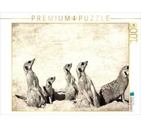 Puzzle CALVENDO Une famille de suricates curieuse et rigolote | 1000 pièces, for