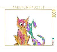 Puzzle CALVENDO Une illustration tirée du calendrier « Bunte Freu(n)de » à accro